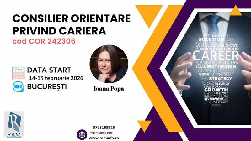 Consilier de orientare in cariera - autorizat MMSS.